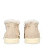 Beige Suede Fortune Ankle Boots