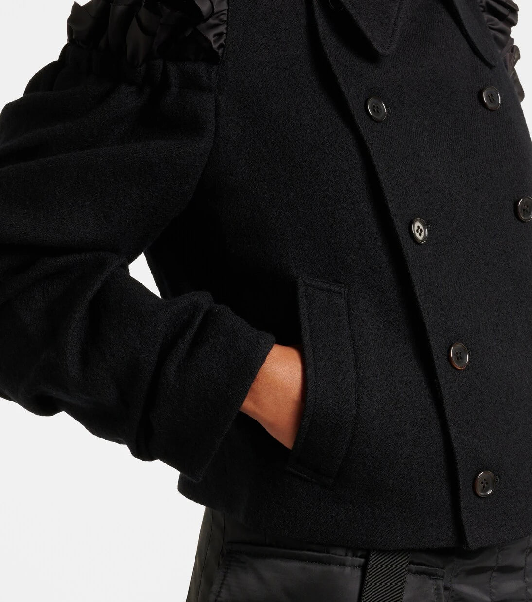 Noir Kei Ninomiya - Cutout wool jacket