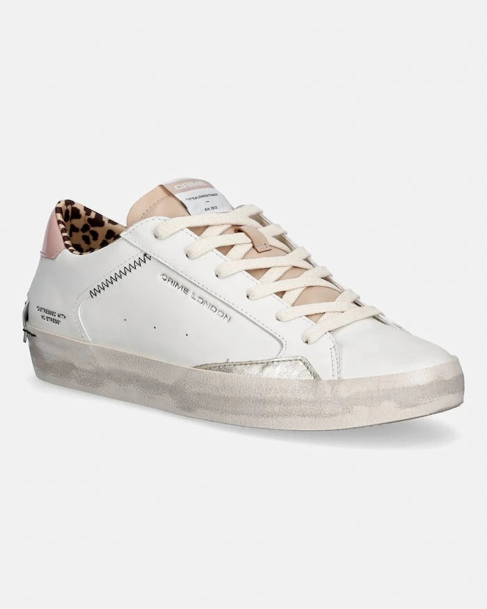 Crime London DISTRESSED Deri Sneakers