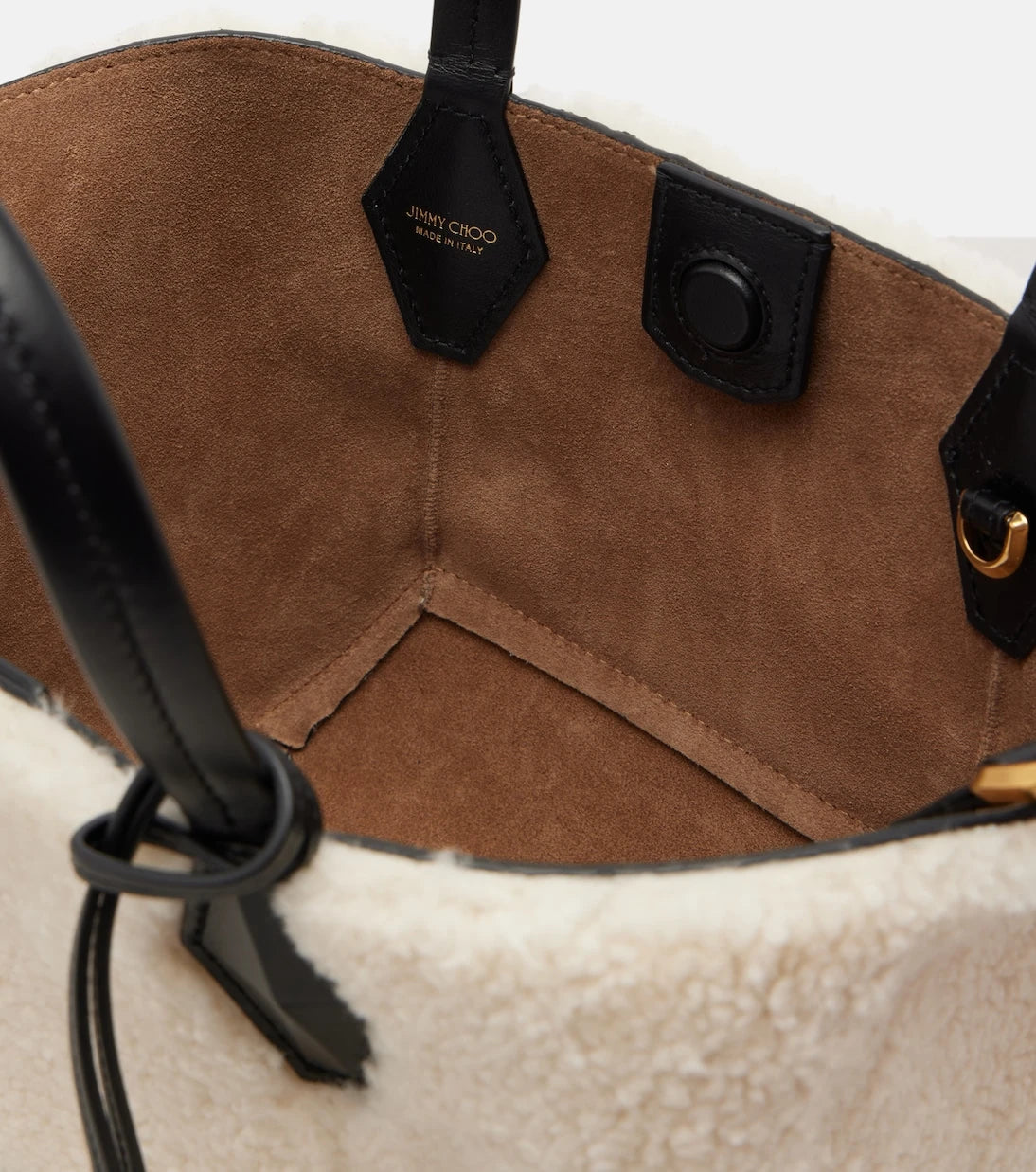 Jimmy Choo - Diamond Small shearling tote bag