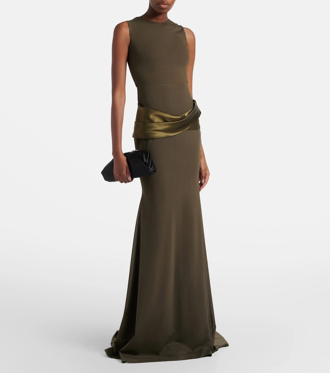 Alex Perry - Satin-trimmed gown