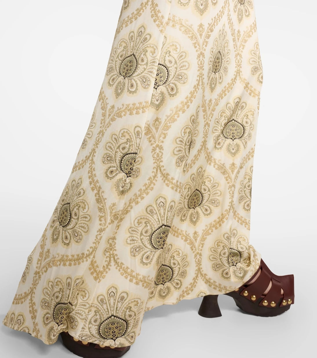 Etro - Printed puff-sleeve gown