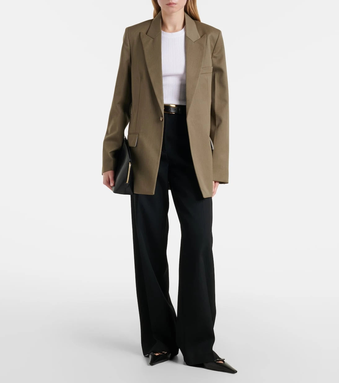 Victoria Beckham - Belted wool-blend blazer