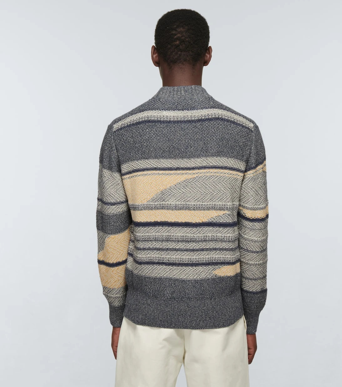 Loro Piana - Knitgame intarsia silk-blend sweater