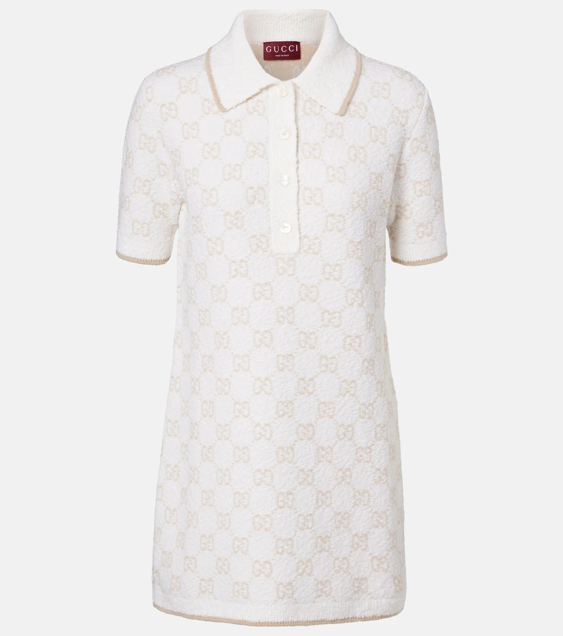 Gucci - GG yün karışımı polo elbise