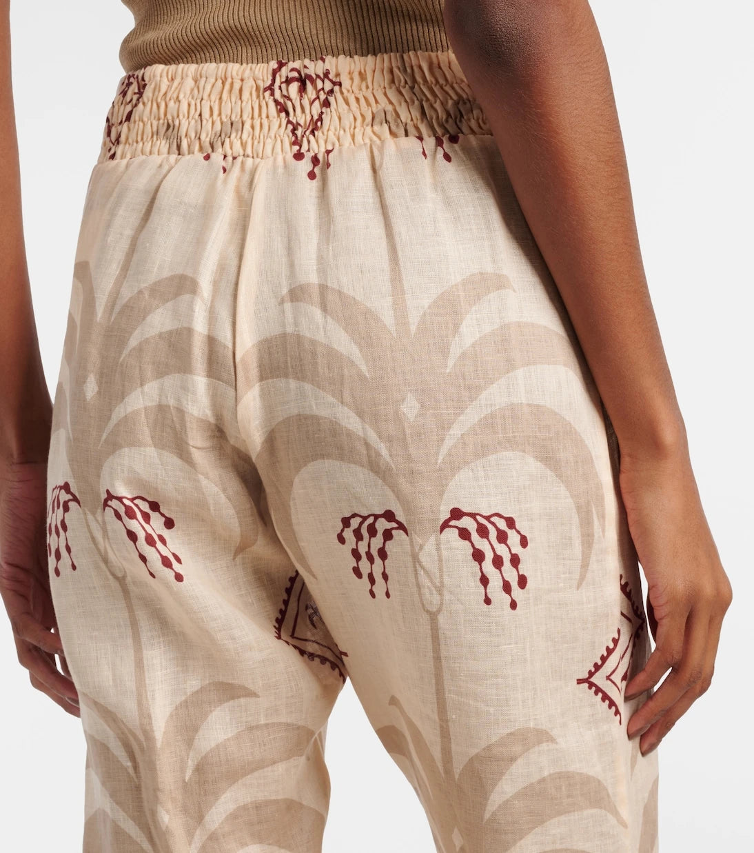Johanna Ortiz - Printed linen flared pants