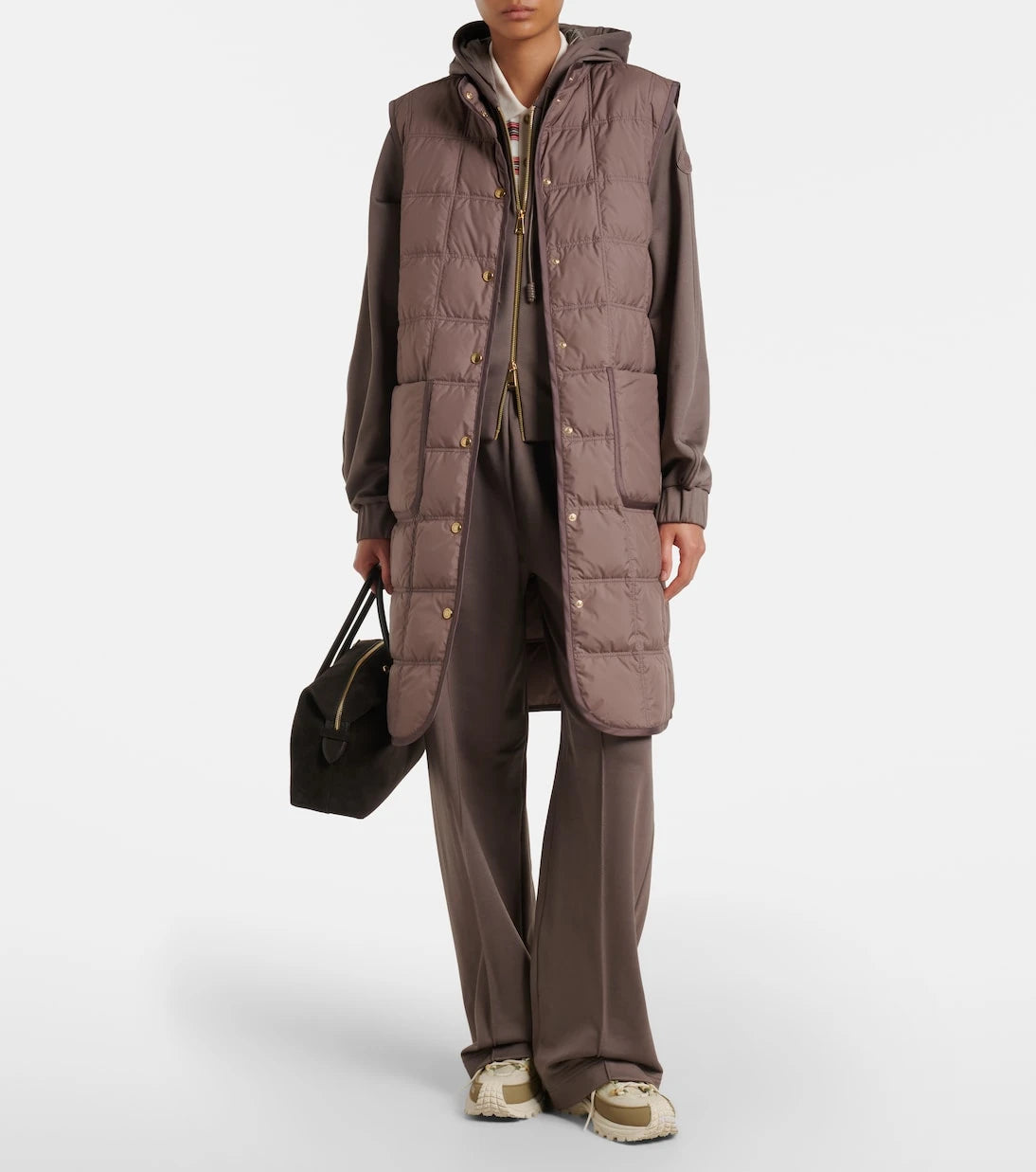 Moncler - Cygnette belted quilted down vest