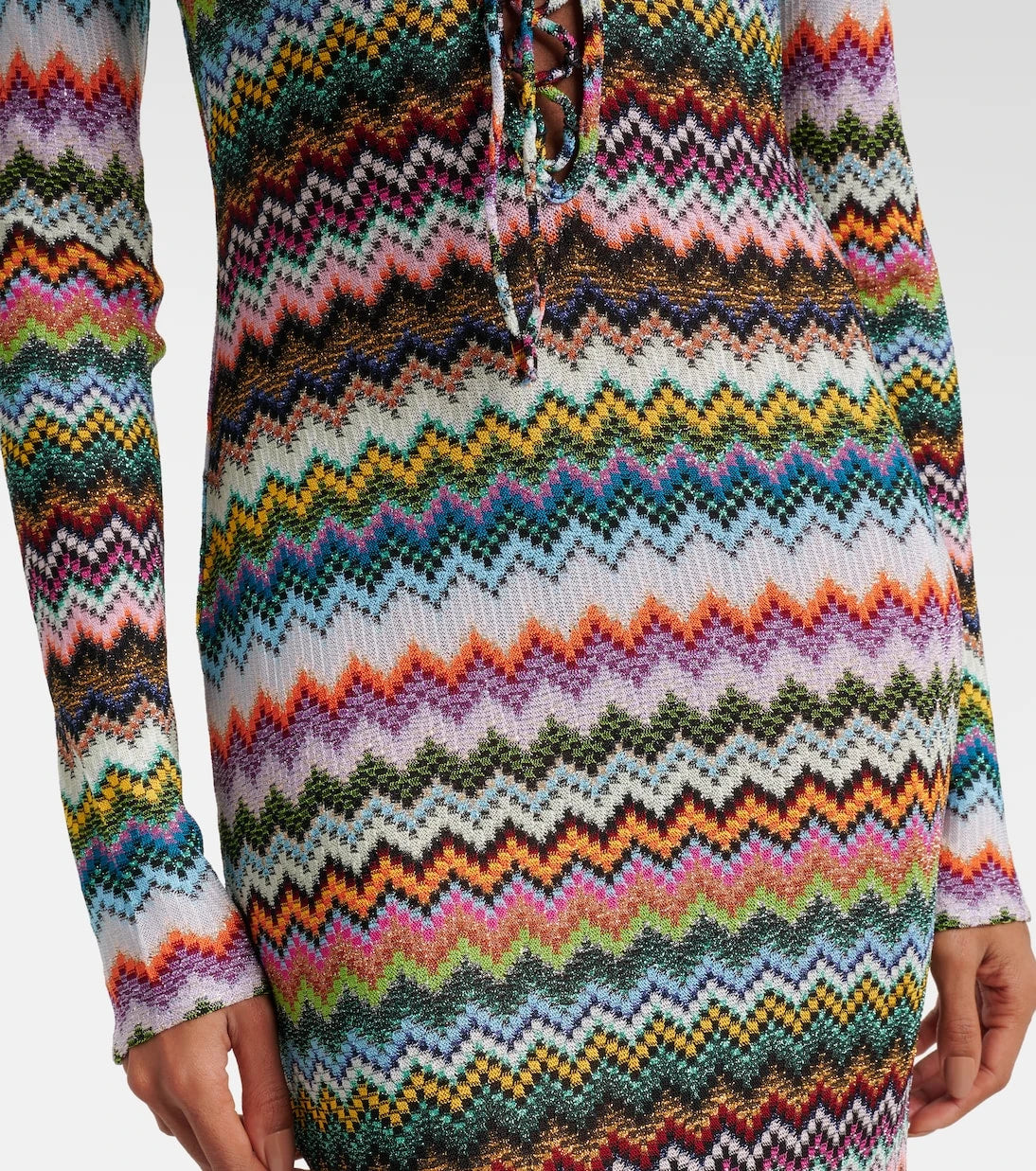 Missoni - Zigzag lamé maxi dress