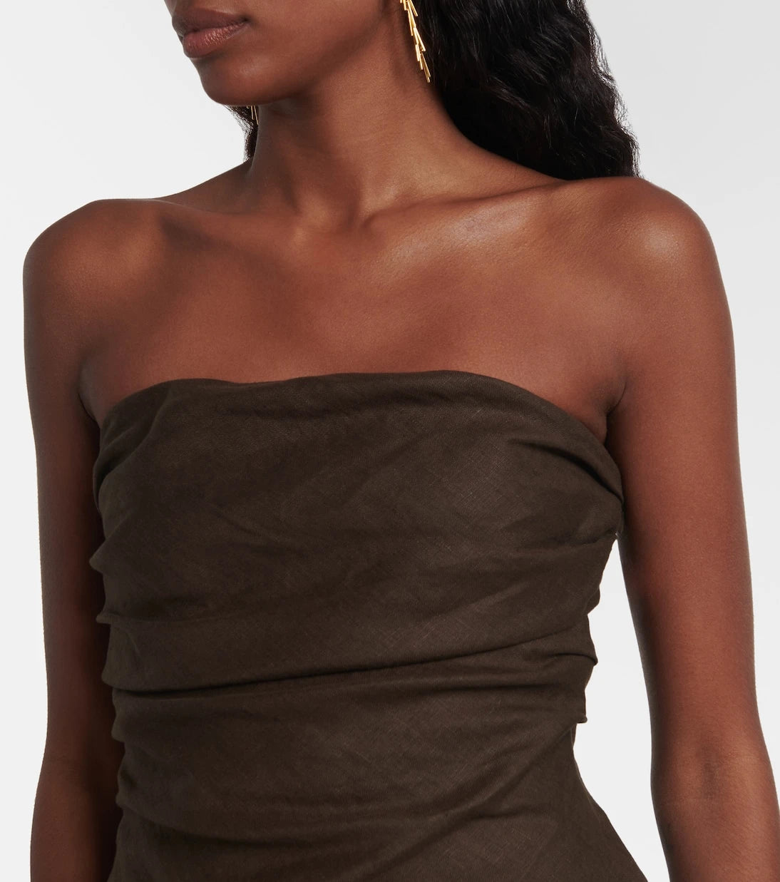 Faithfull - Hedy draped linen maxi dress