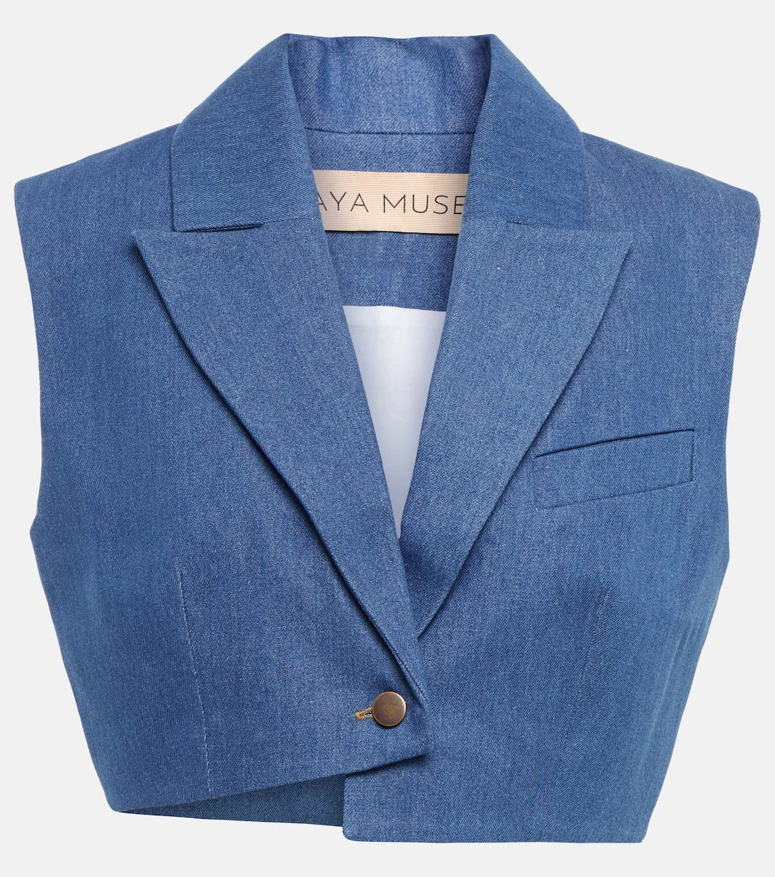 Aya Muse - Ule cropped denim vest