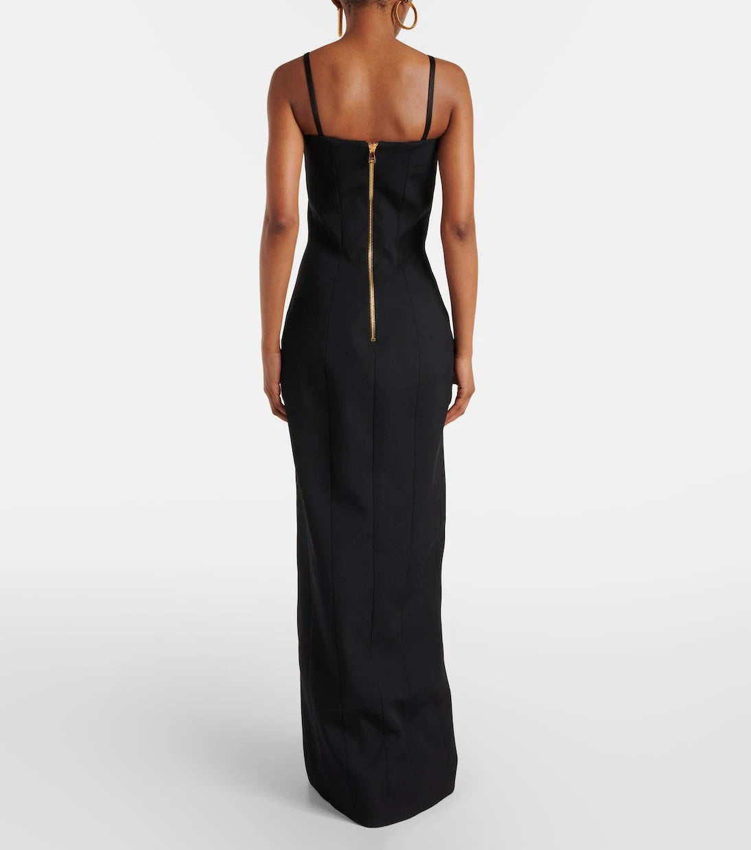 Balmain - Wool grain de poudre gown
