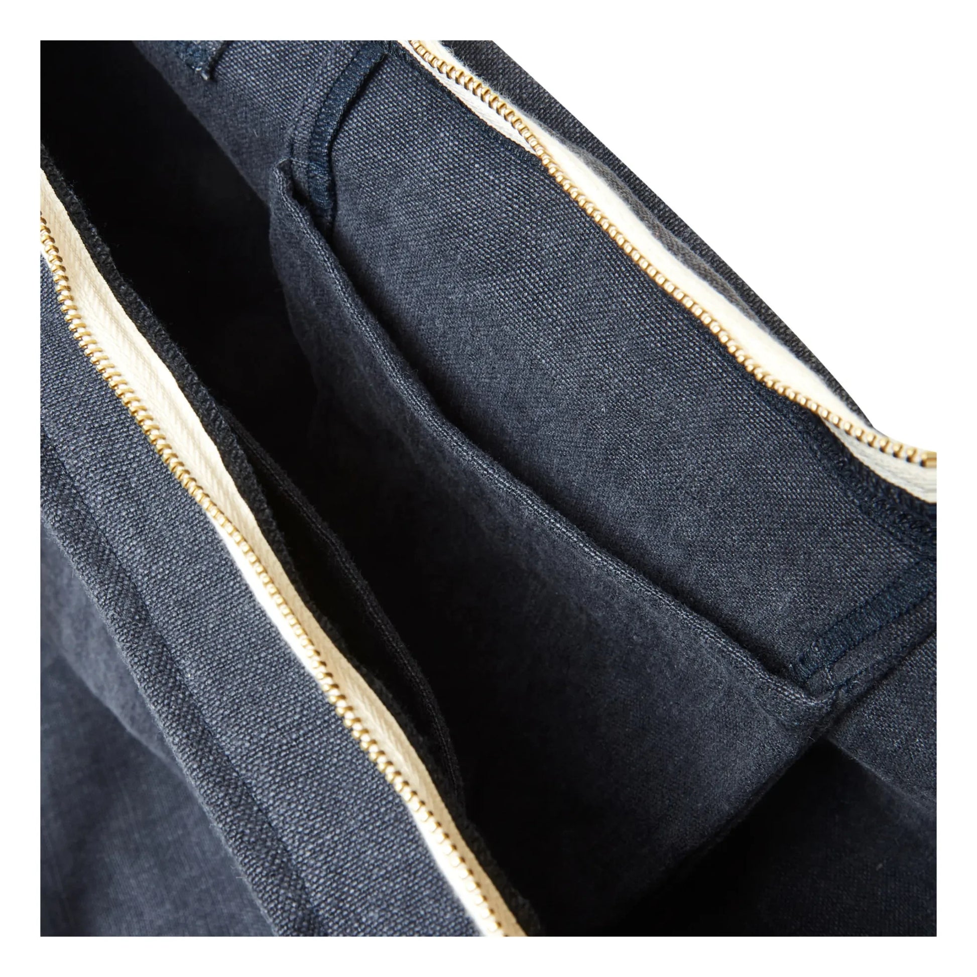 Adorna - Caroline Linen Weekend Bag | Navy blue