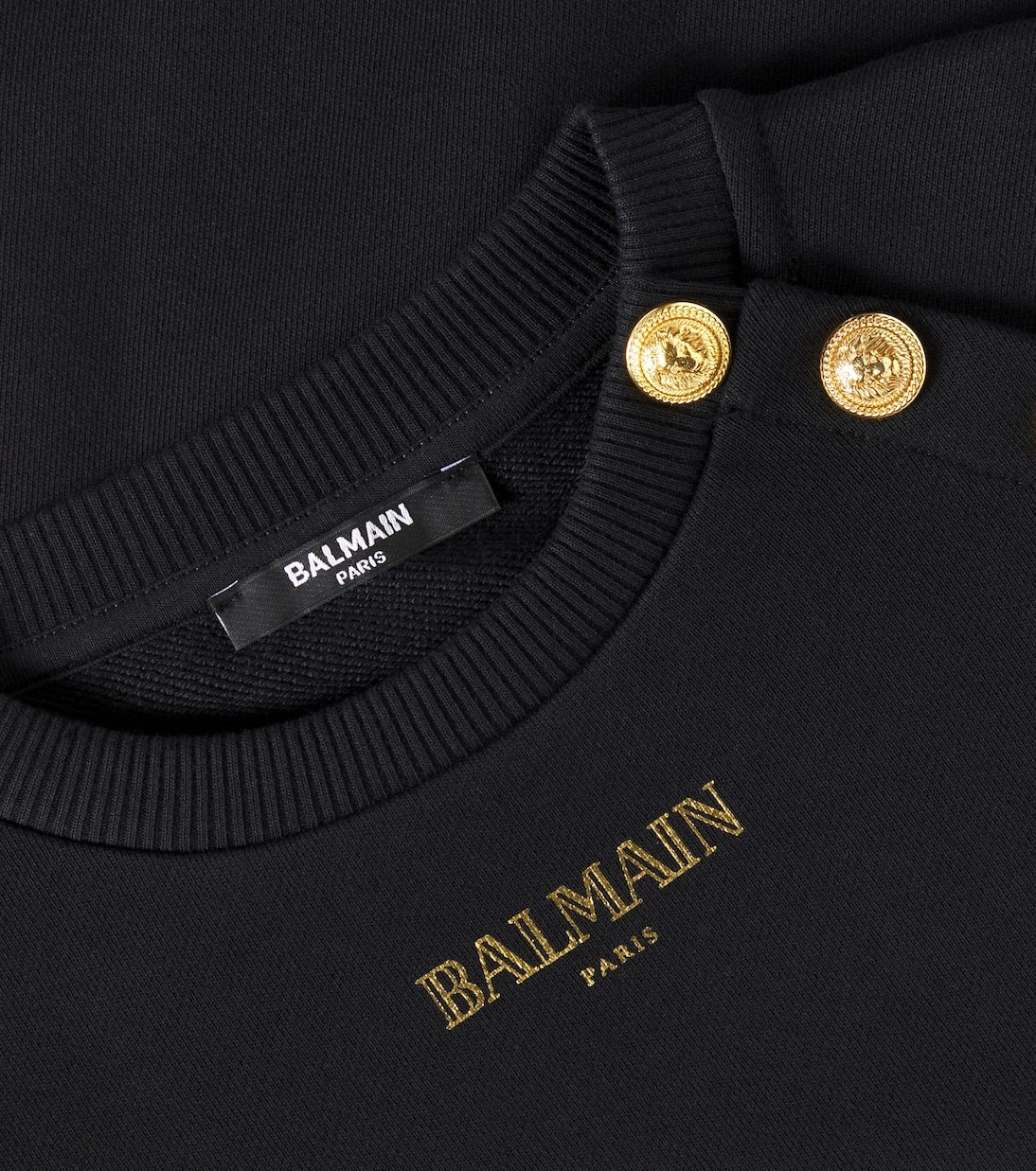 Balmain Kids - سويت شيرت قطني مطبوع