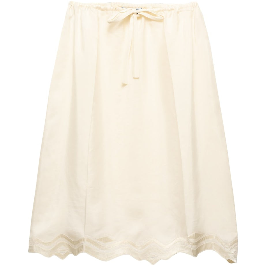 Prada Yellow Silk Habutai Skirt