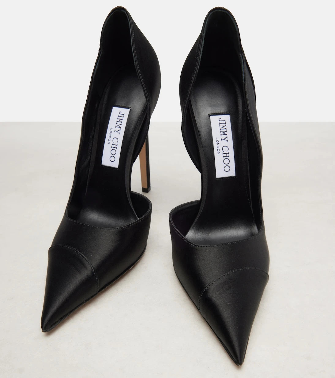 Jimmy Choo - حذاء بريجيت 120 بكعب عالٍ من الساتان
