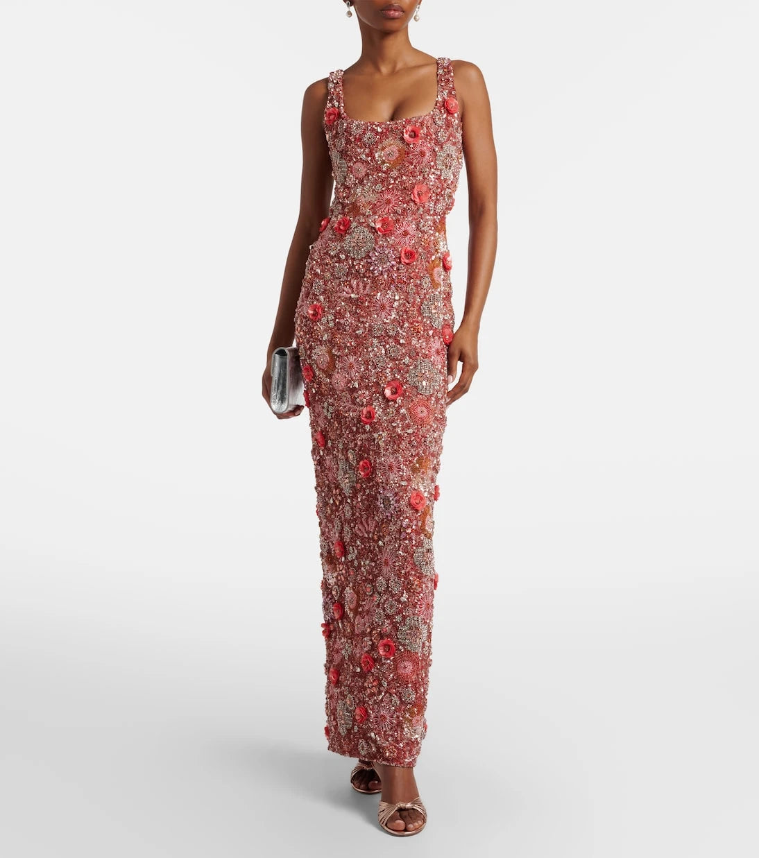 Rachel Gilbert - Francesca embellished floral gown