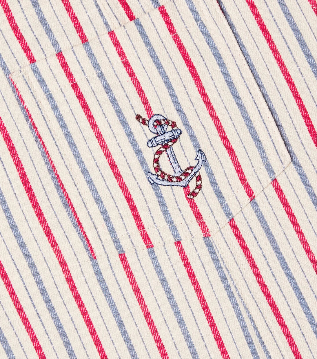Konges Sløjd - Marlon striped cotton twill overalls