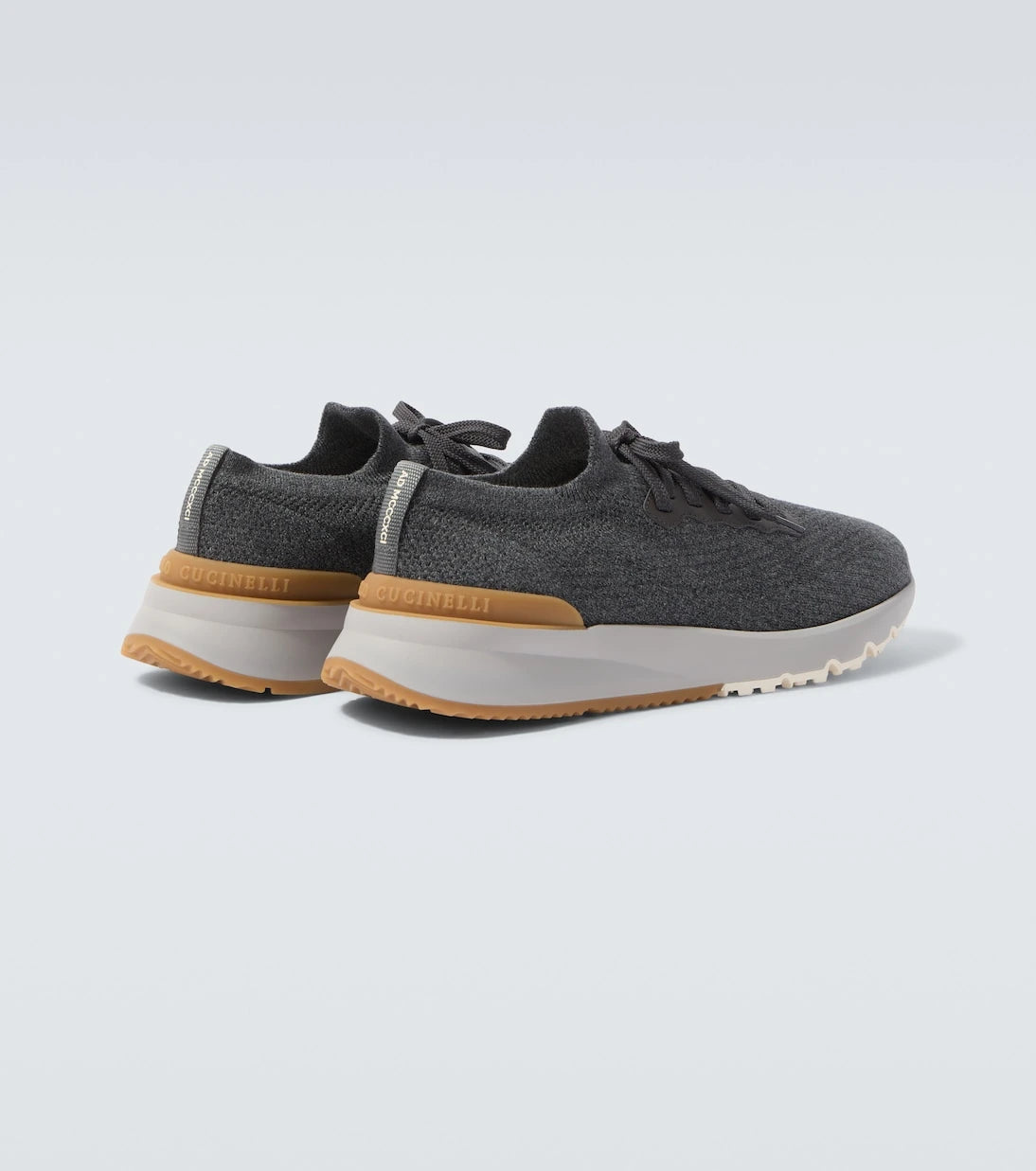 Brunello Cucinelli - Leather-trimmed sneakers