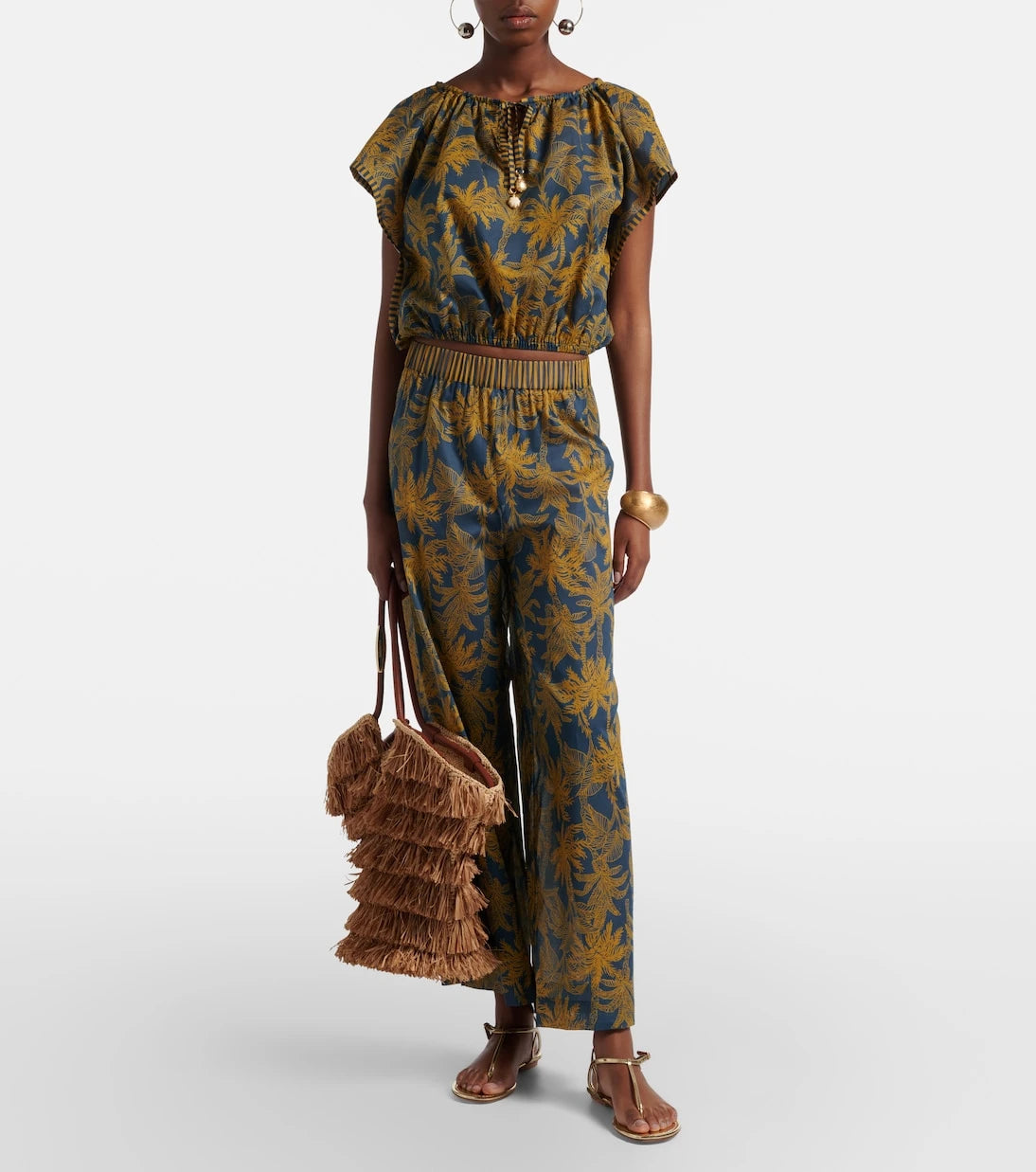 Eres - Itinérant cotton voile wide-leg pants