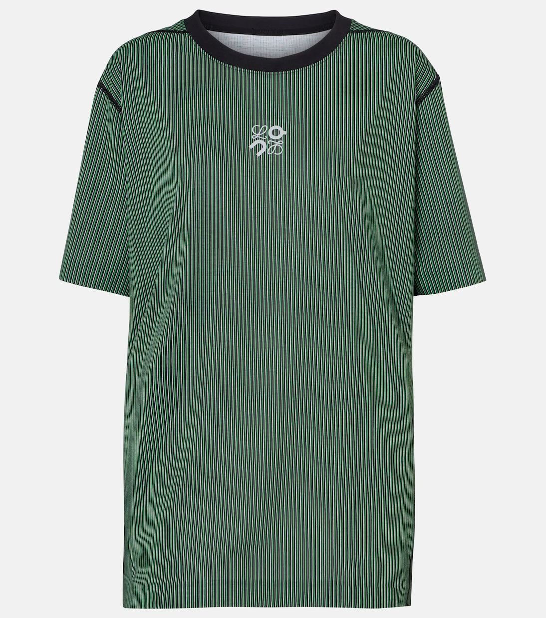 Loewe - x On embroidered striped T-shirt