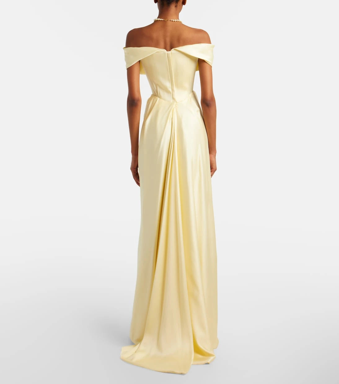 Vivienne Westwood - Nova Cocotte draped satin bustier gown