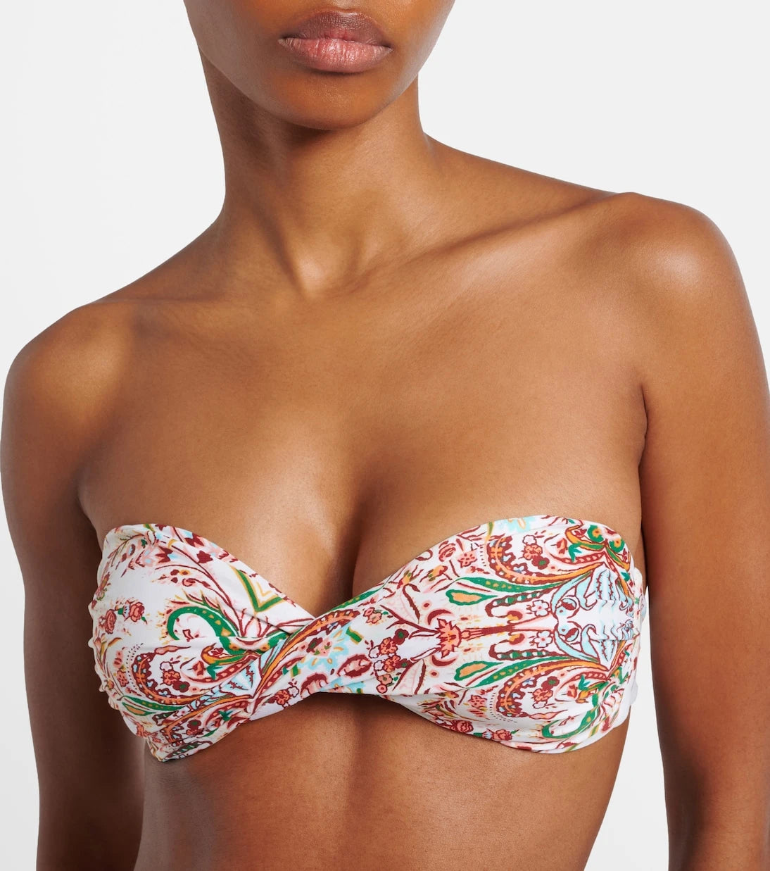 Melissa Odabash - Martinique printed bandeau bikini top