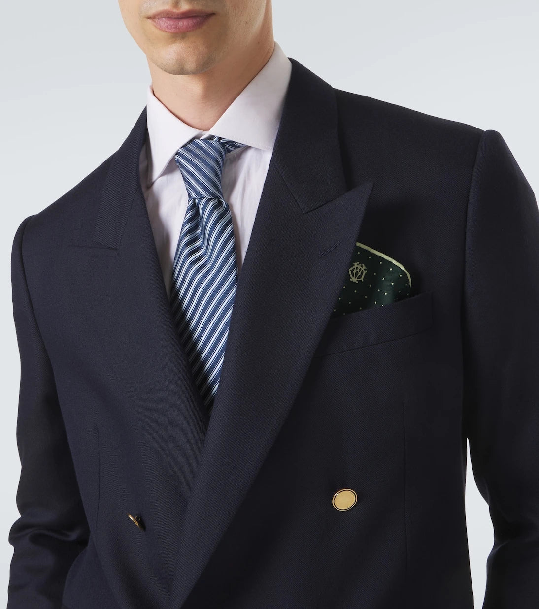 Dunhill - Polka-dot silk twill scarf