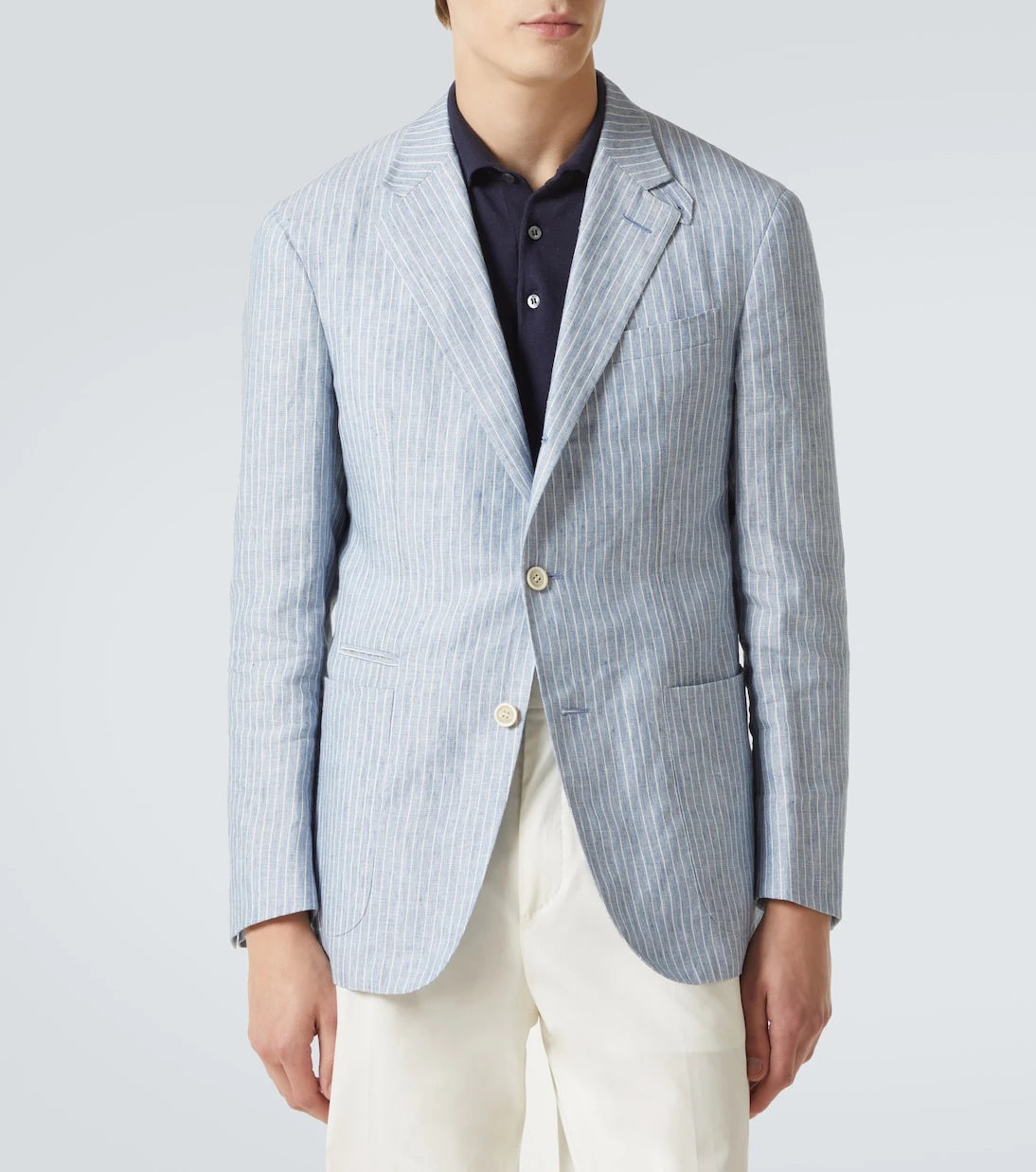 Dunhill - Striped linen-blend blazer