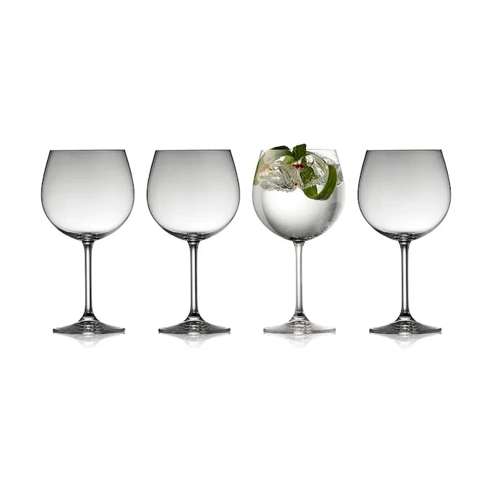 Lyngby Glas Juvel Gin ve Tonik Bardak Seti 570 ml (4 Parça)