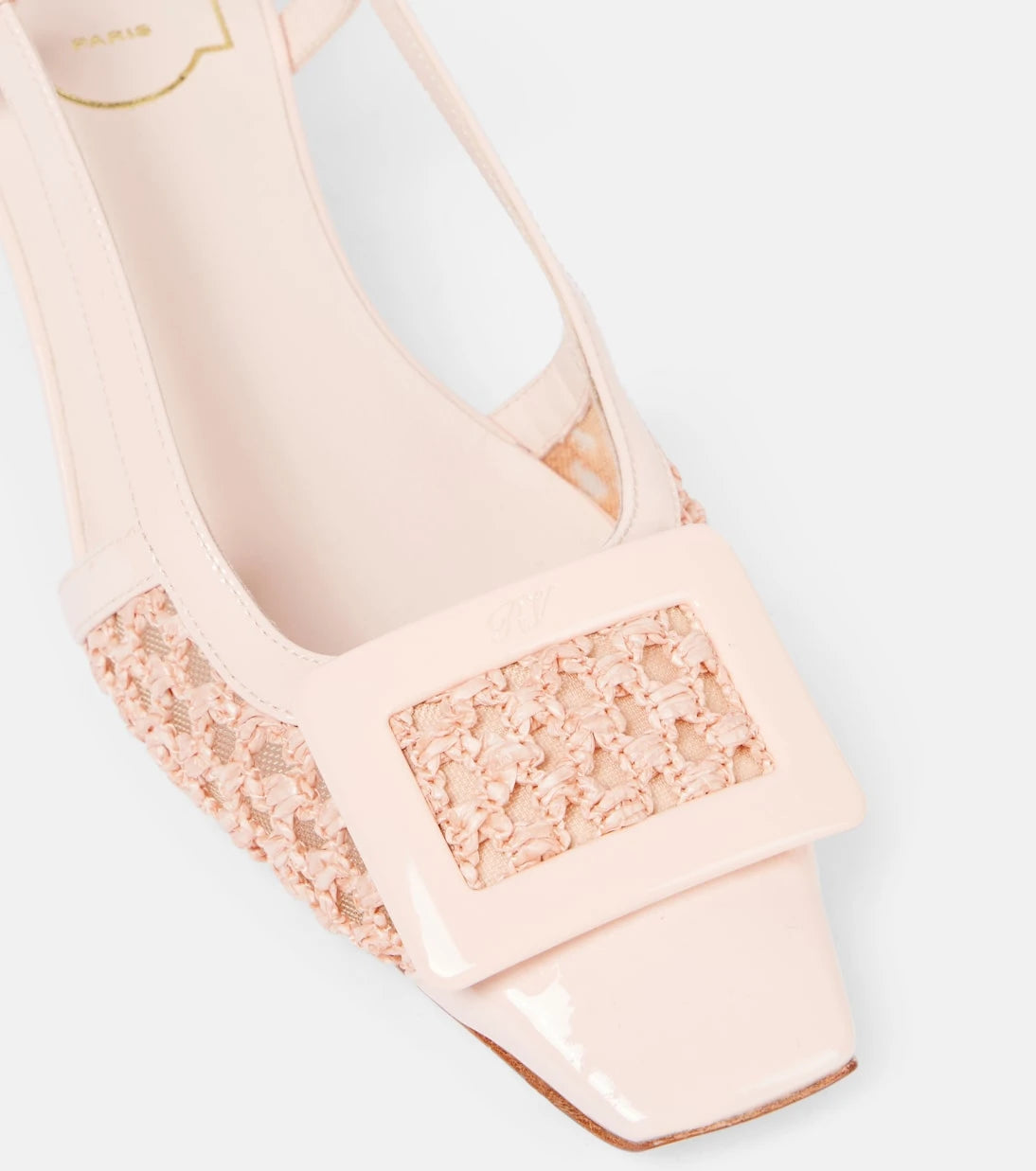 Roger Vivier - Belle Vivier 45 crochet slingback pumps