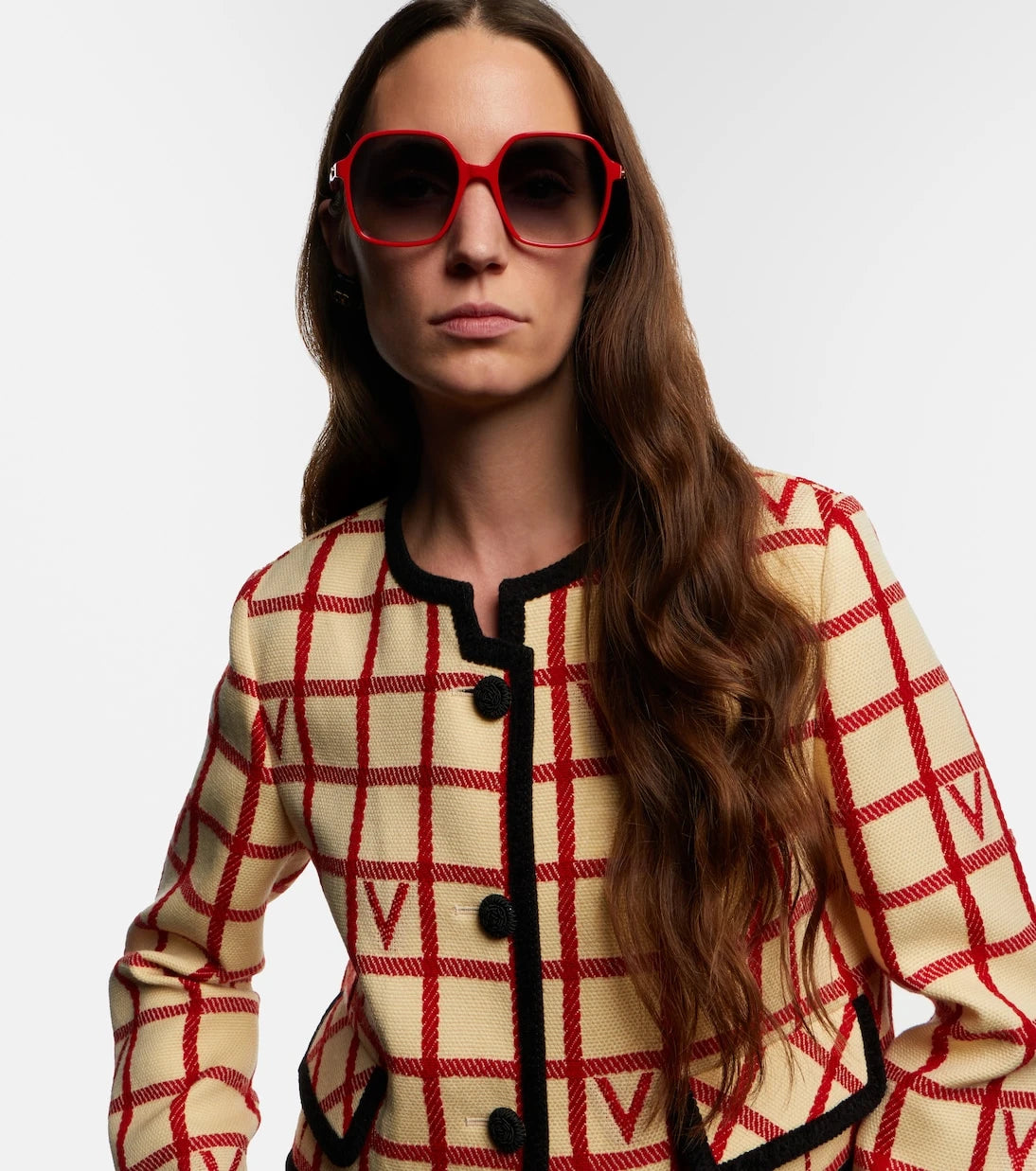 Valentino - Light V VLogo oversized sunglasses