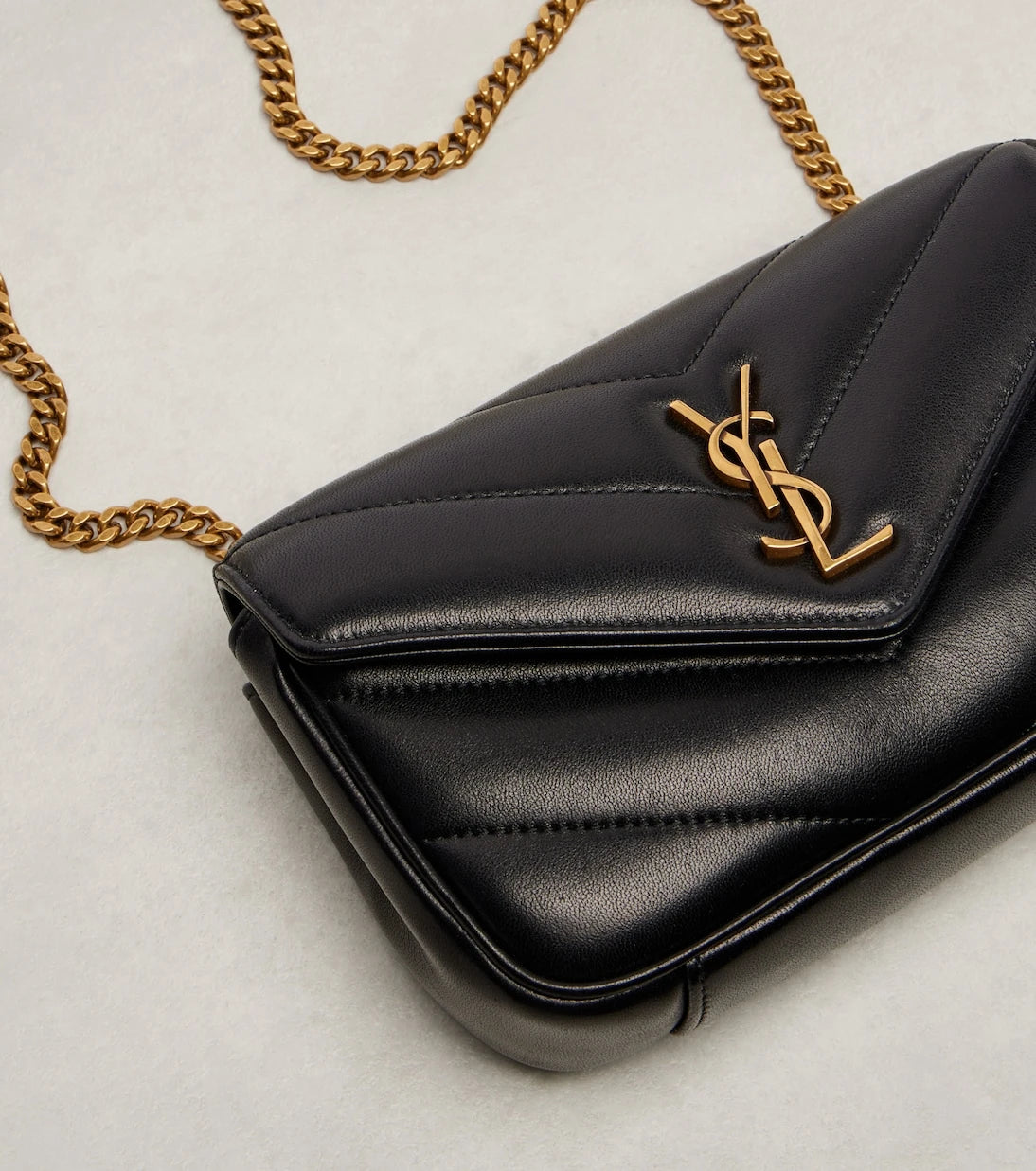 Saint Laurent - Loulou Mini leather crossbody bag