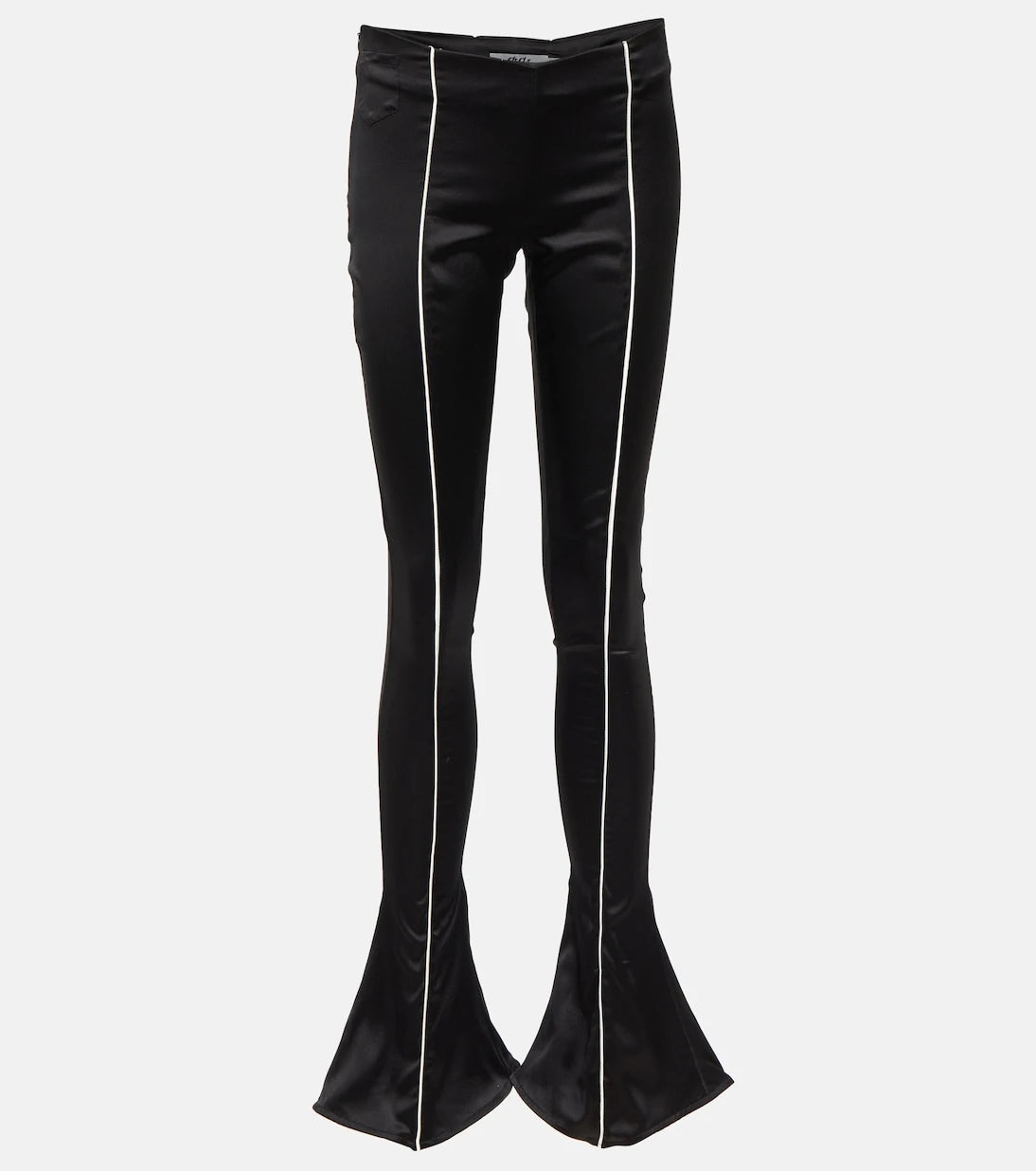 Didu - Low-rise flared silk satin pants