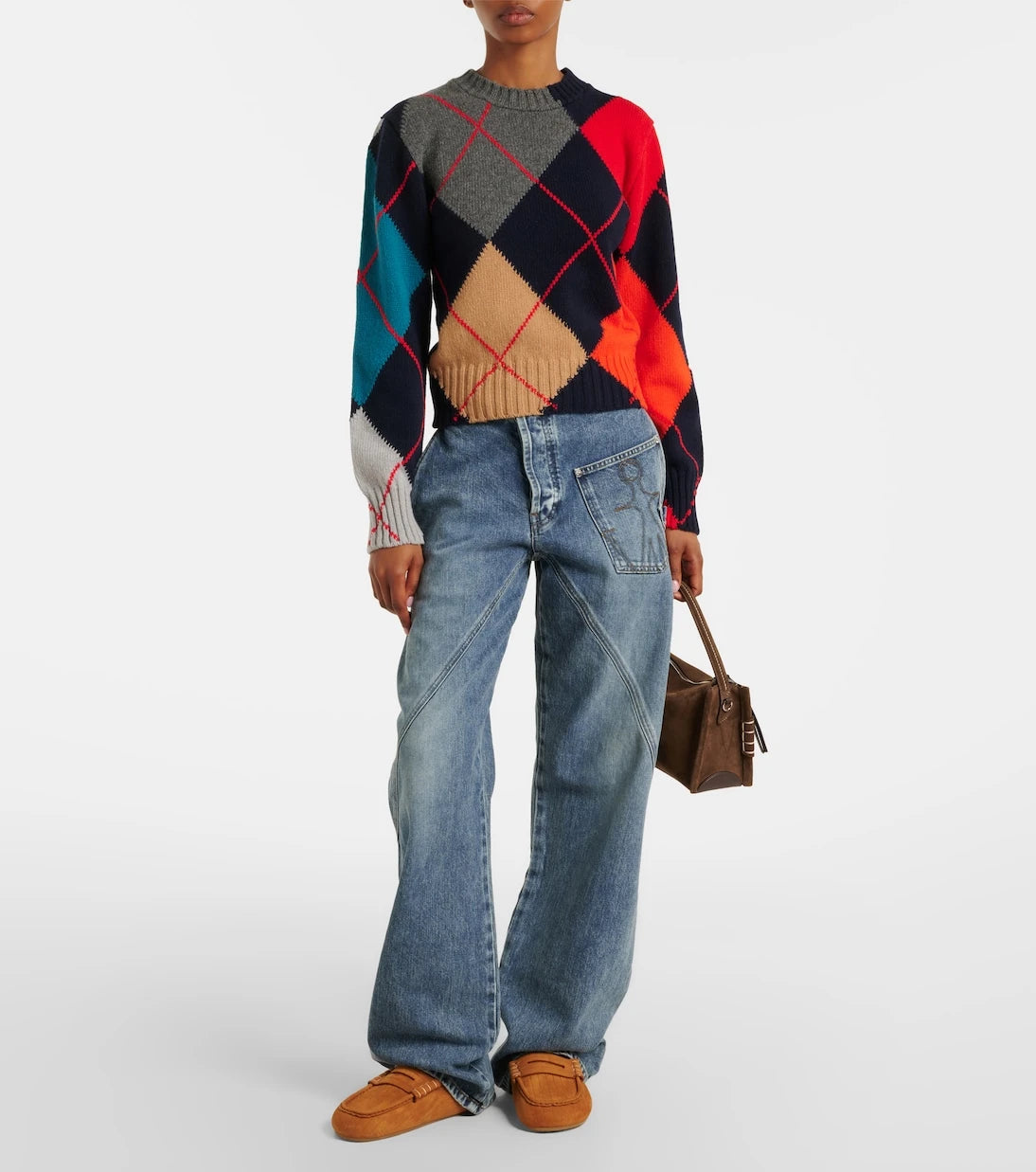 JW Anderson - Stitch suede mules