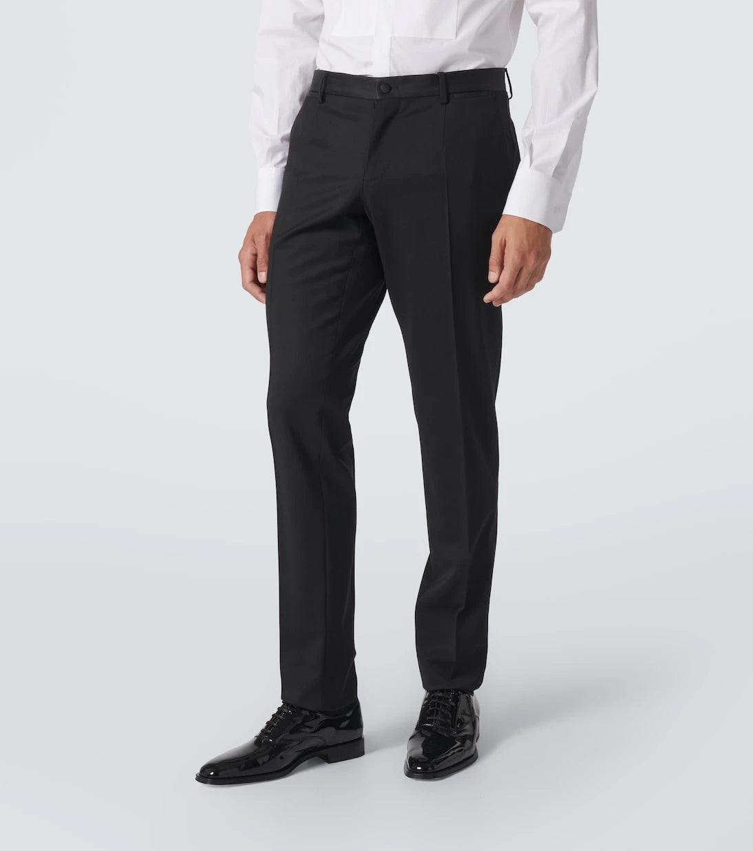 Dolce&Gabbana - Wool and silk-blend tuxedo pants