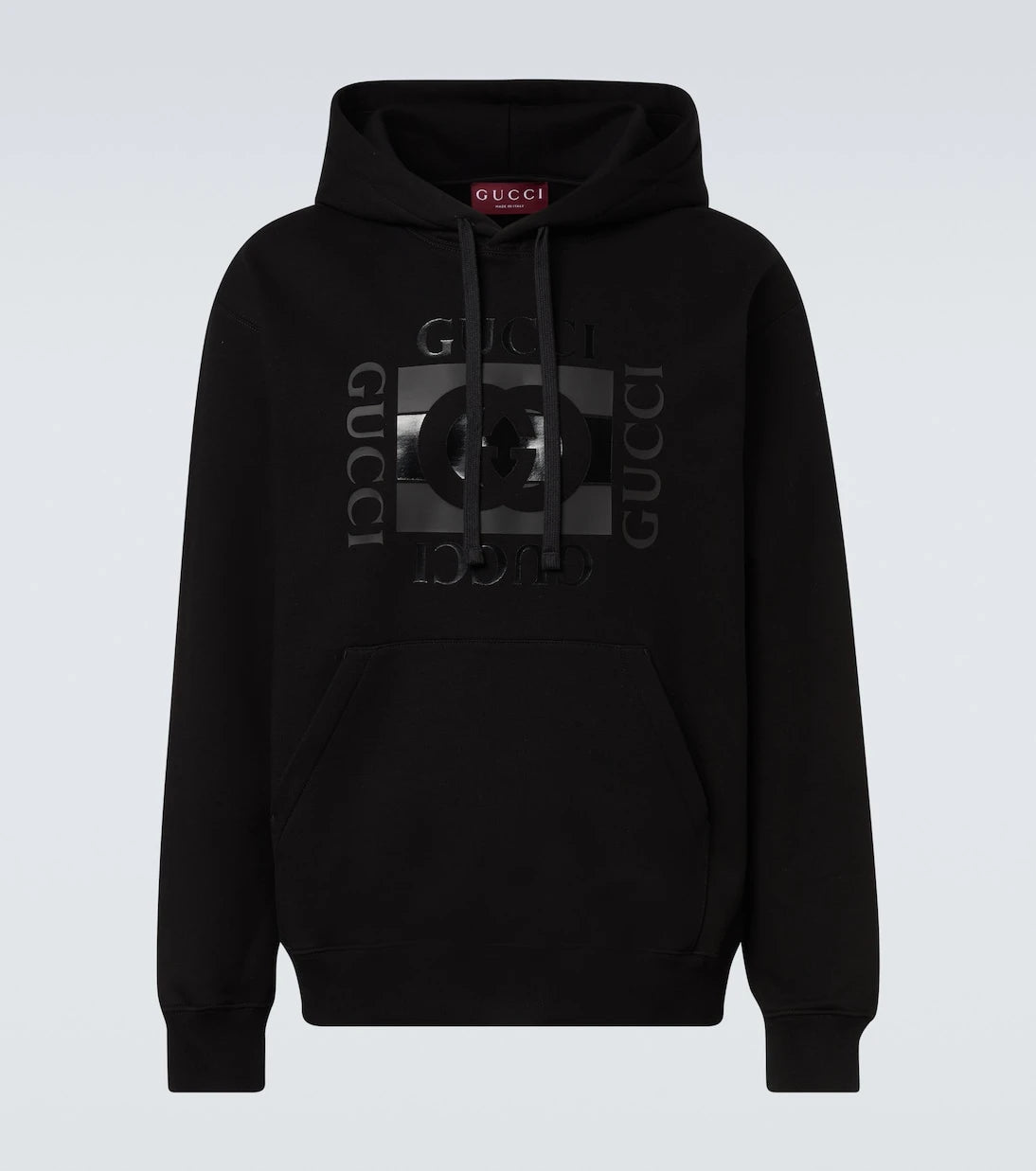 Gucci - Logo cotton jersey hoodie