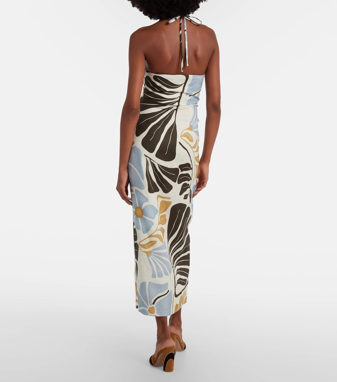 SIR - Lola floral linen midi dress