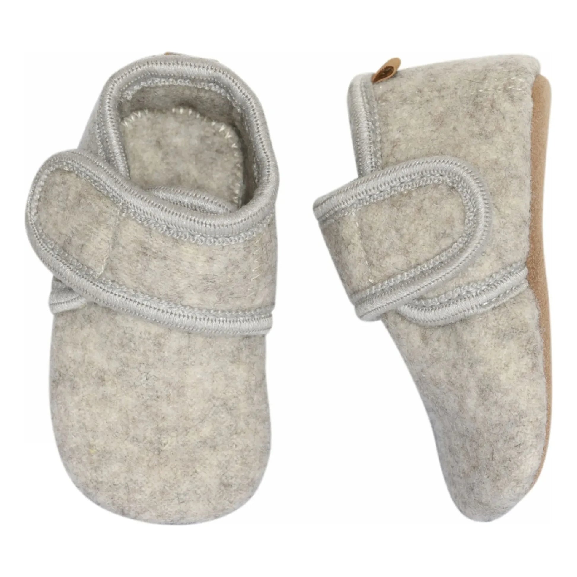 Melton - Wool Scratch Slippers | Light grey