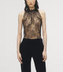 McQueen Black Lace Sleeveless Top