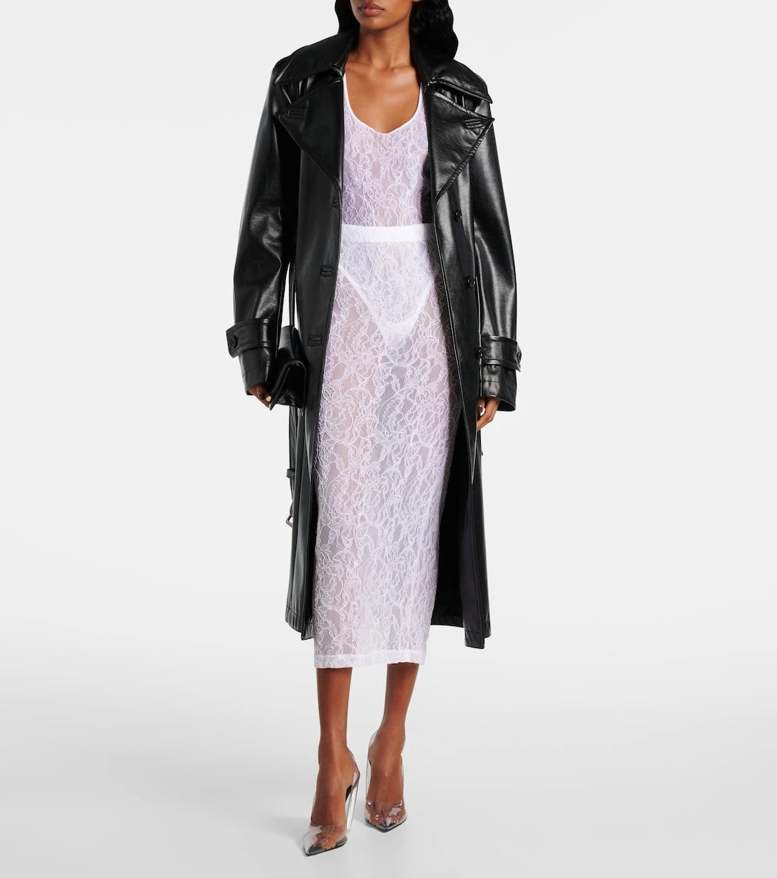 Wardrobe.NYC - Open-back lace bodysuit
