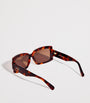 Brown Acetate Square-Frame Sunglasses