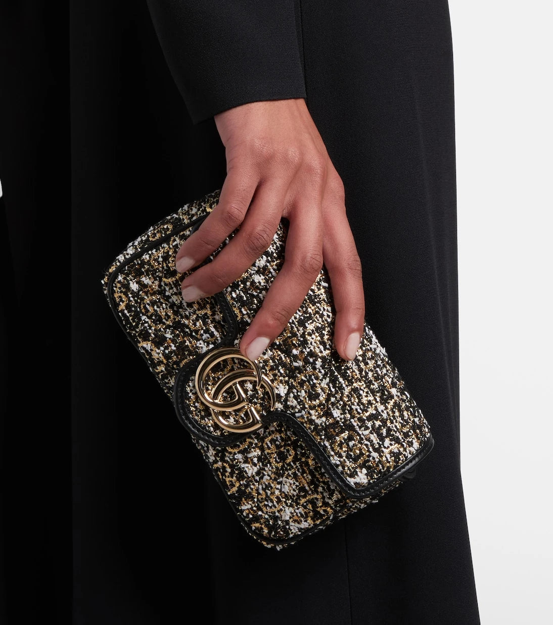 Gucci - GG Marmont Mini tweed shoulder bag