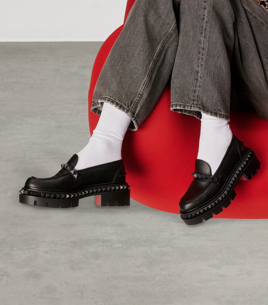 Christian Louboutin Red St Roch Pyraclou Loafers