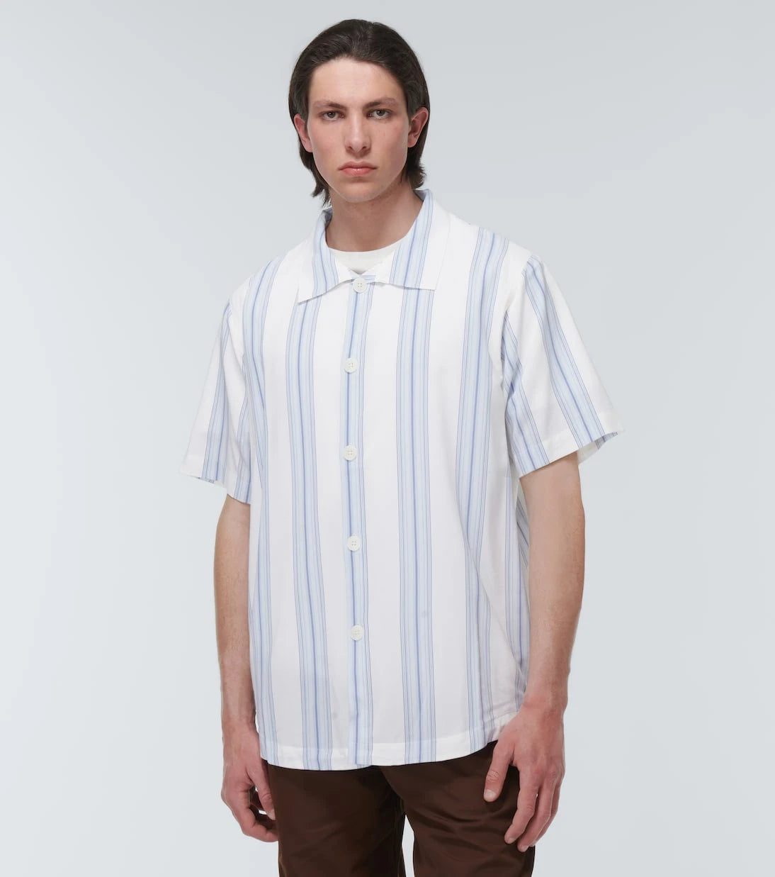 Ranra - Skotta striped bowling shirt