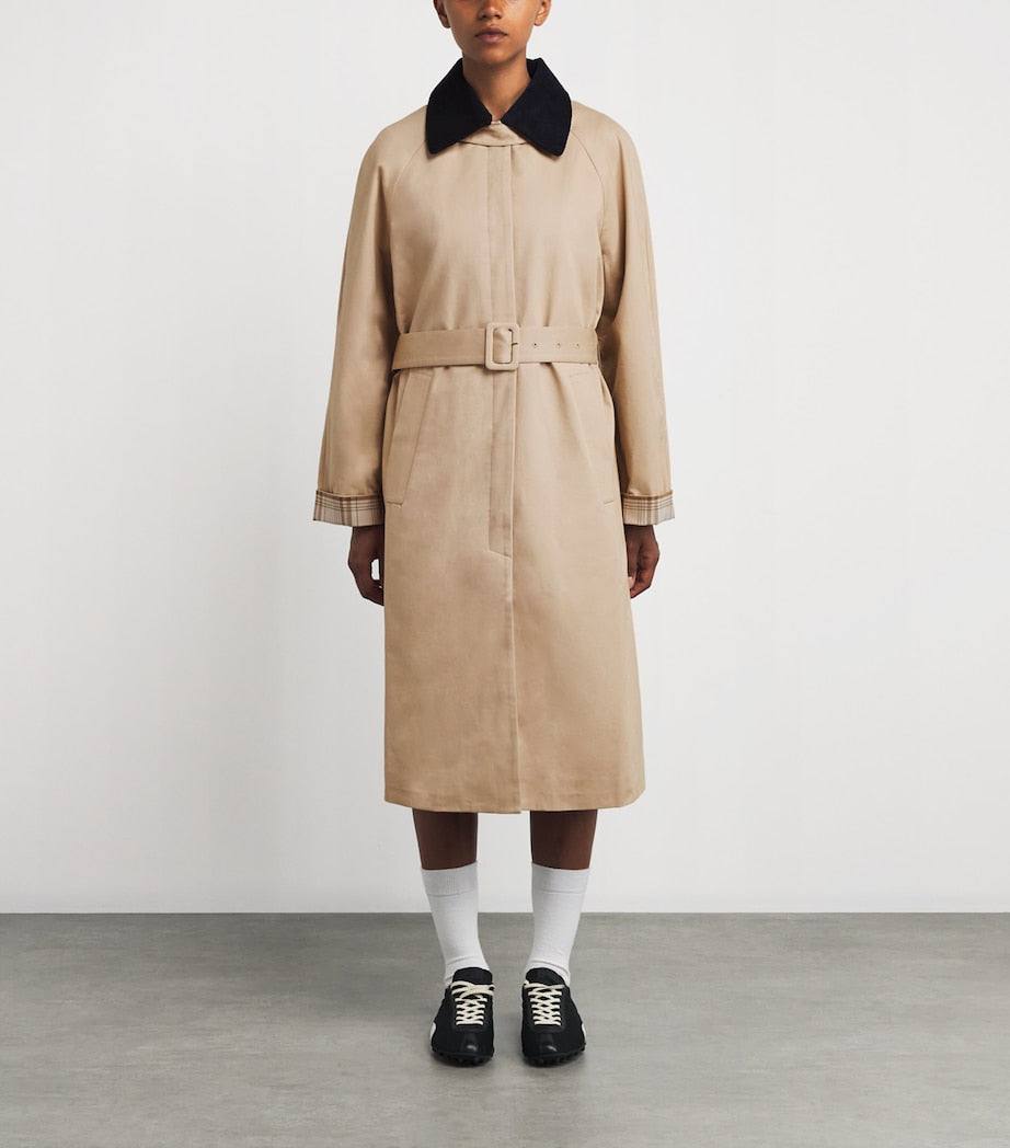 Maje Beige Cotton Trench Coat