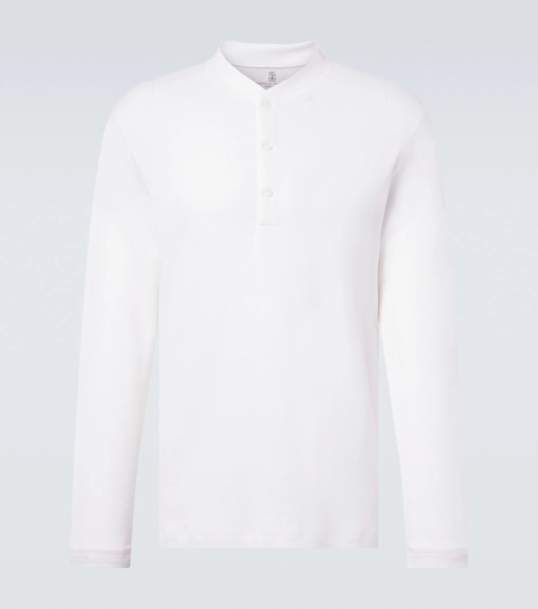 Brunello Cucinelli - Cotton and silk Henley shirt