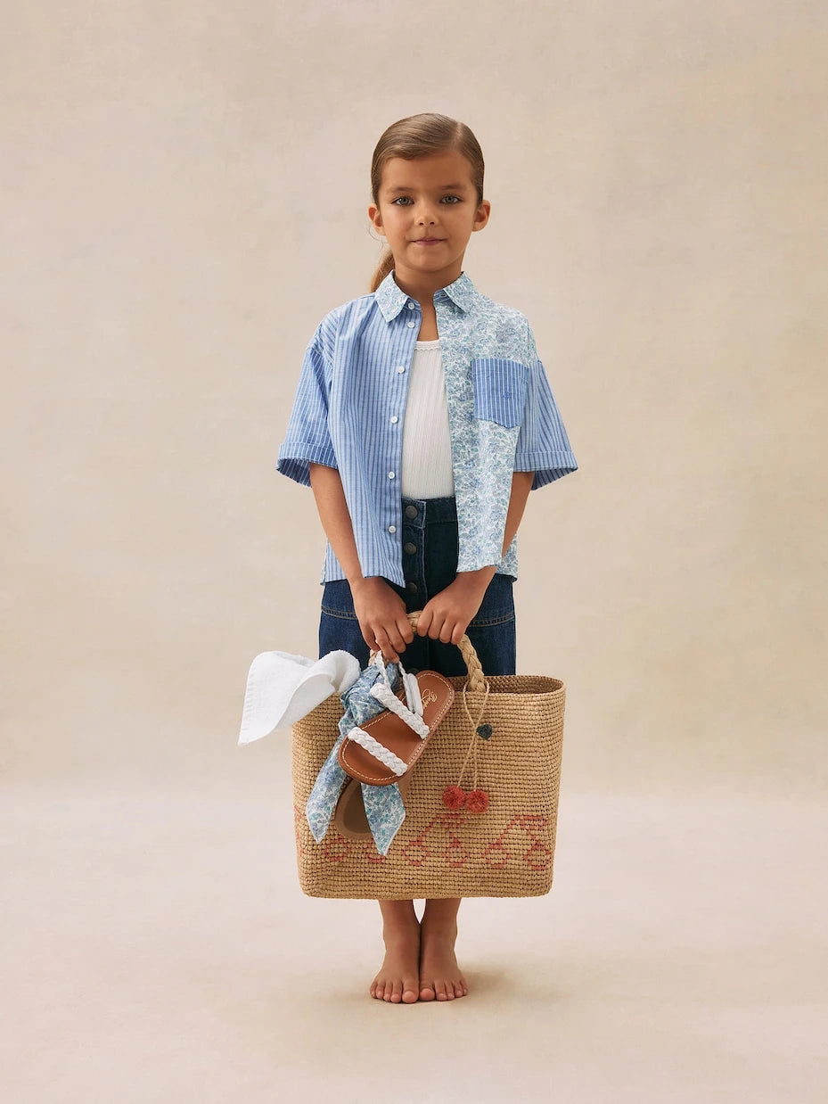Bonpoint - Elyas patchwork cotton voile shirt