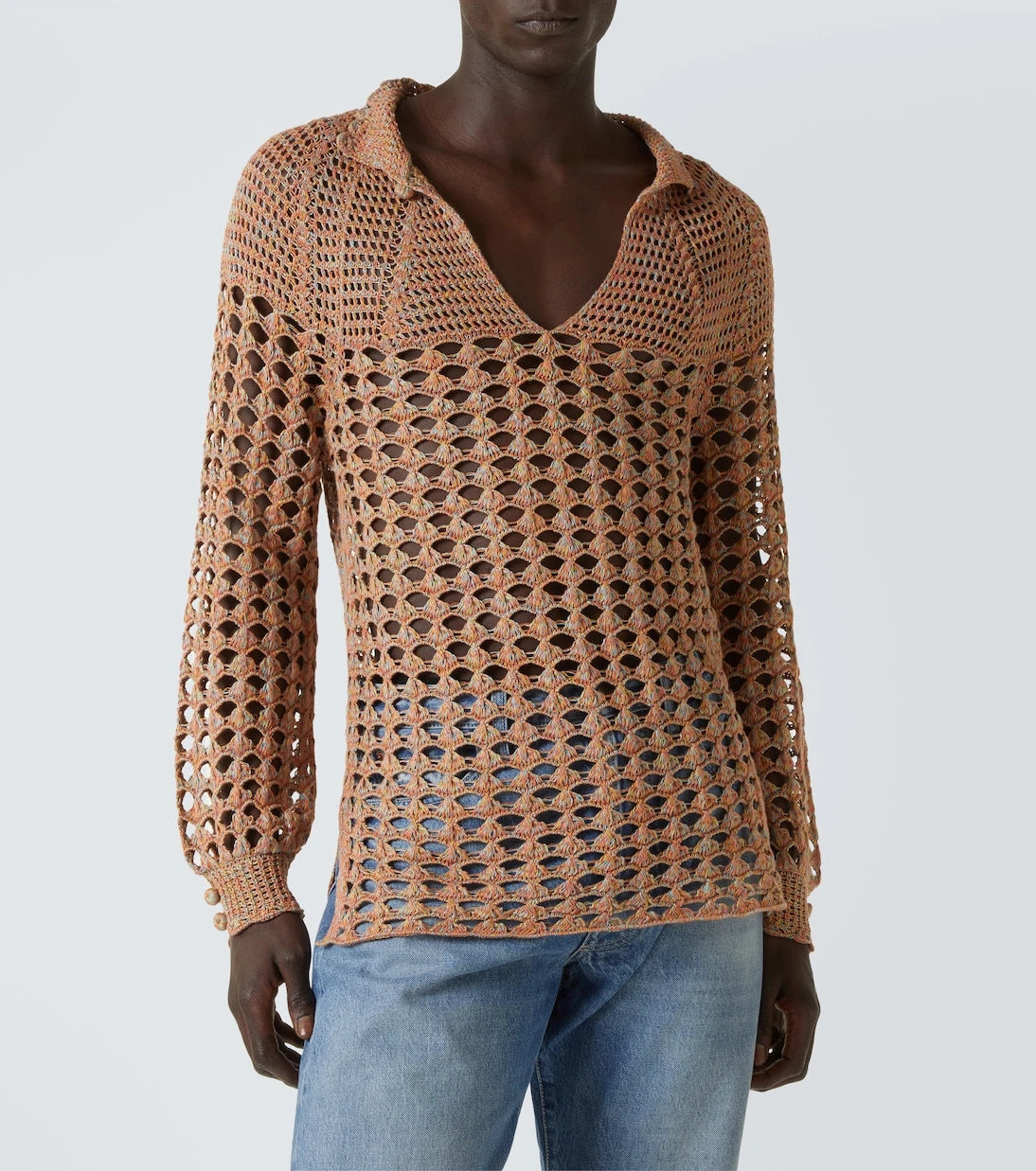 Valentino - Open-knit linen and cotton sweater
