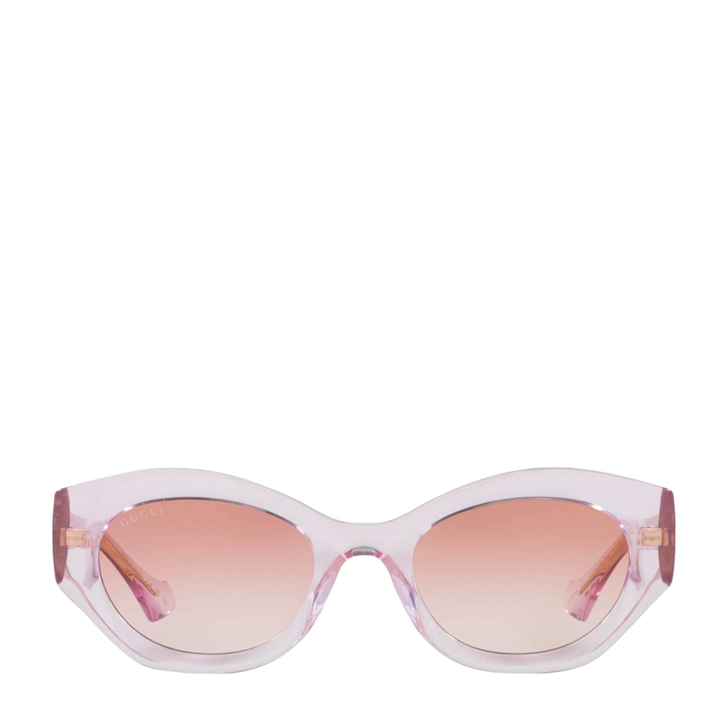Pink Injected Oval Sunglasses