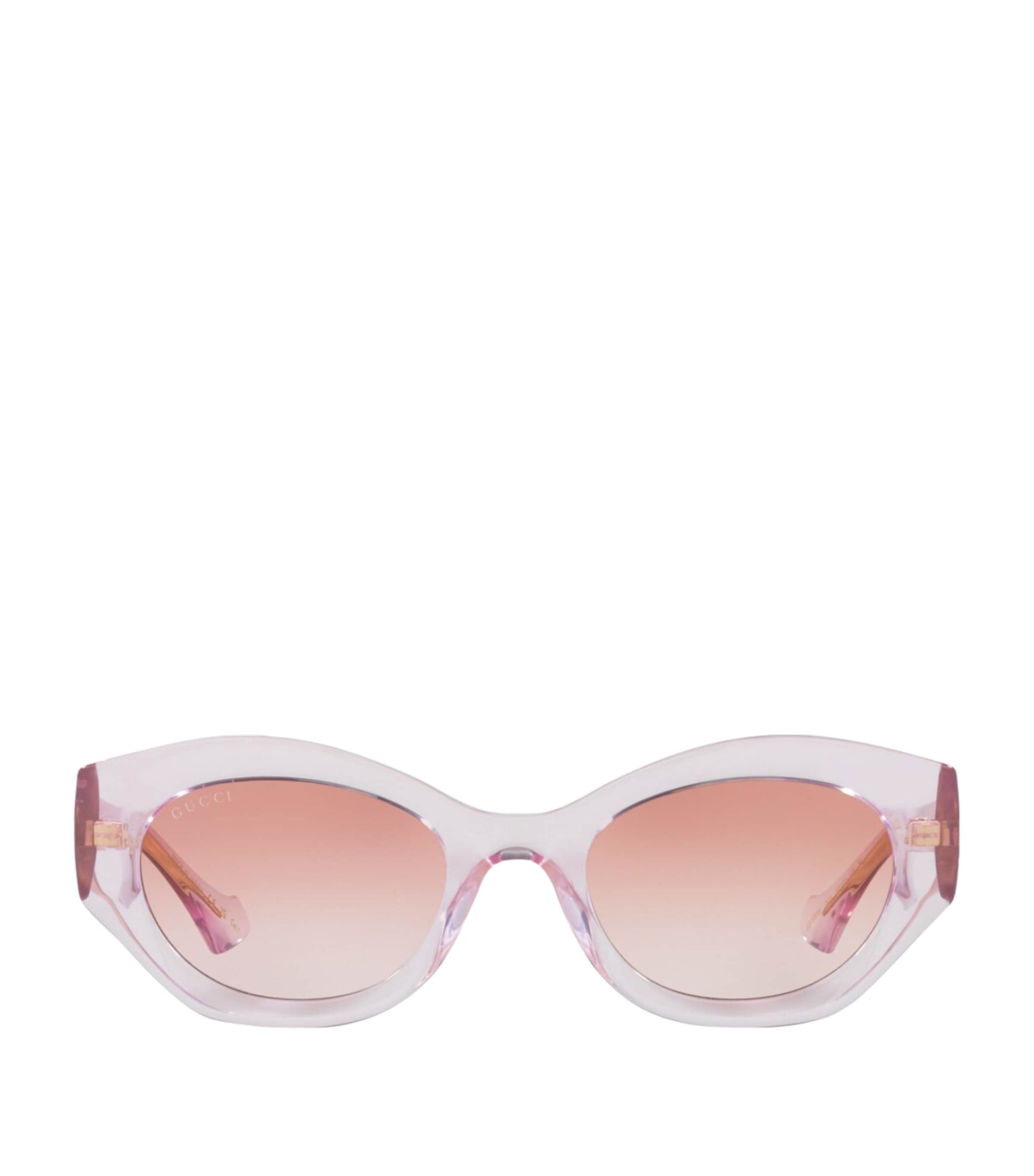 Pink Injected Oval Sunglasses